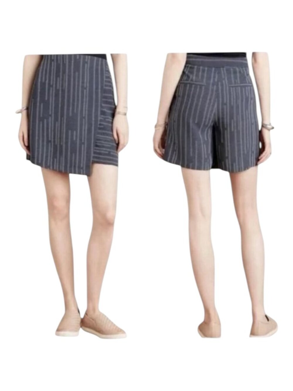 Anthropologie Elevenses Peoria Side Zip Academia Preppy Skort